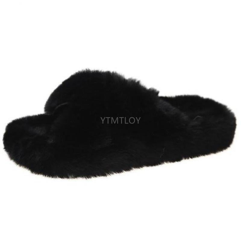 KEIRA Ciabatte in faux-fur - The Trophy Wife