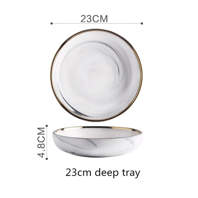 CARRARA piatti in ceramica marmorizzata_thetrophywife.shop