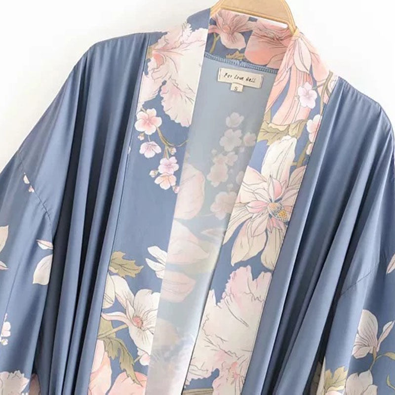MARILYN Kimono lungo in cotone_thetrophywife.shop