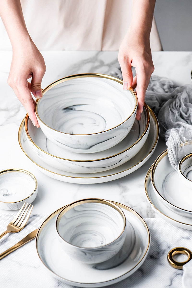 CARRARA piatti in ceramica marmorizzata_thetrophywife.shop