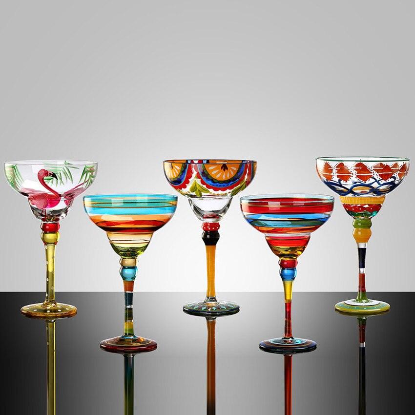 LIMITED EDITION  AGRIGENTO Cocktail glasses with Sicilian decorations –  The Trophy Wife