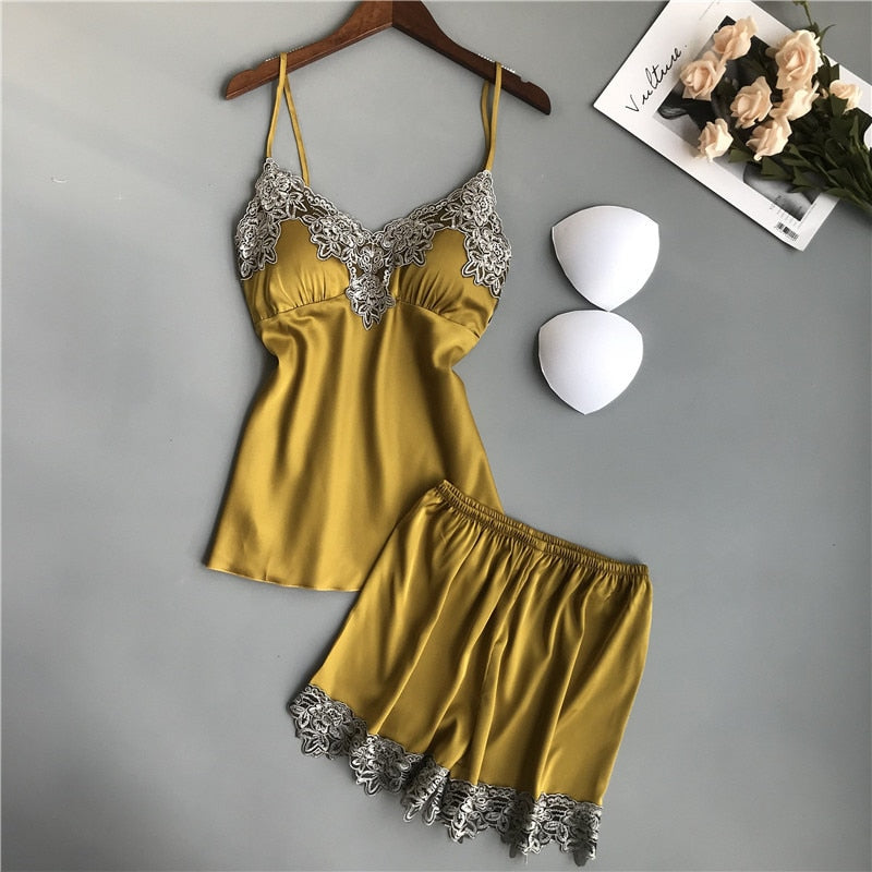 LIMITED EDITION | AUDREY Completino in raso e pizzo Valenciènne - The Trophy Wife