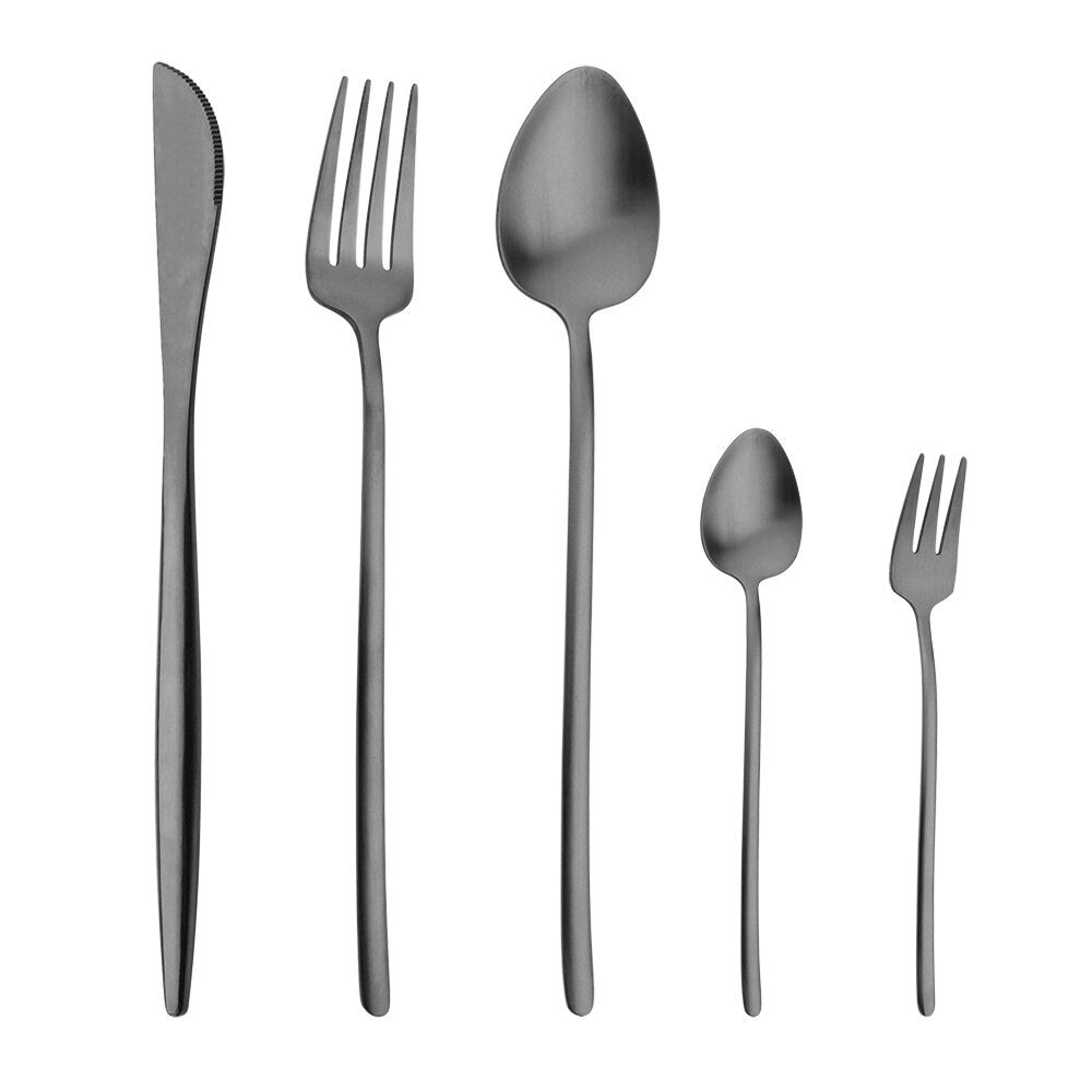 JUDITH 20-piece cutlery set with enamel handle