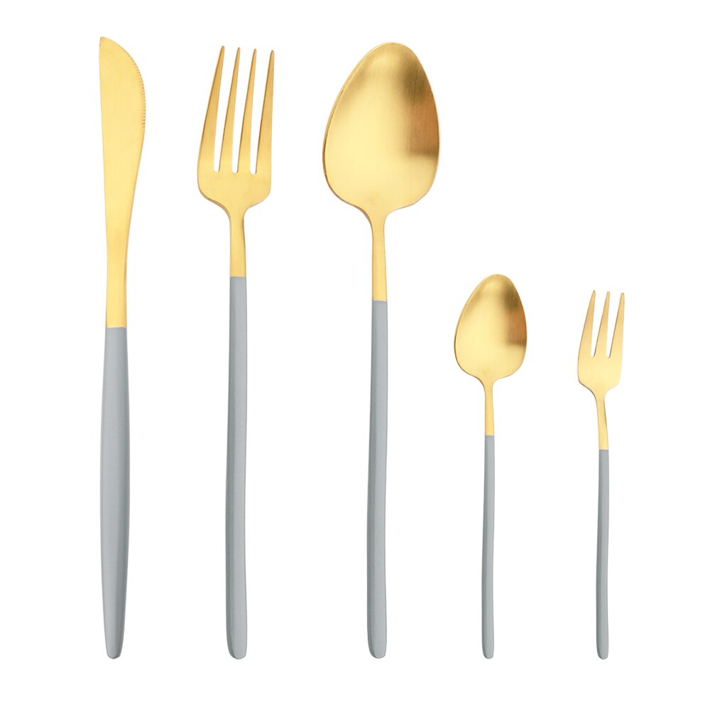 JUDITH 20-piece cutlery set with enamel handle