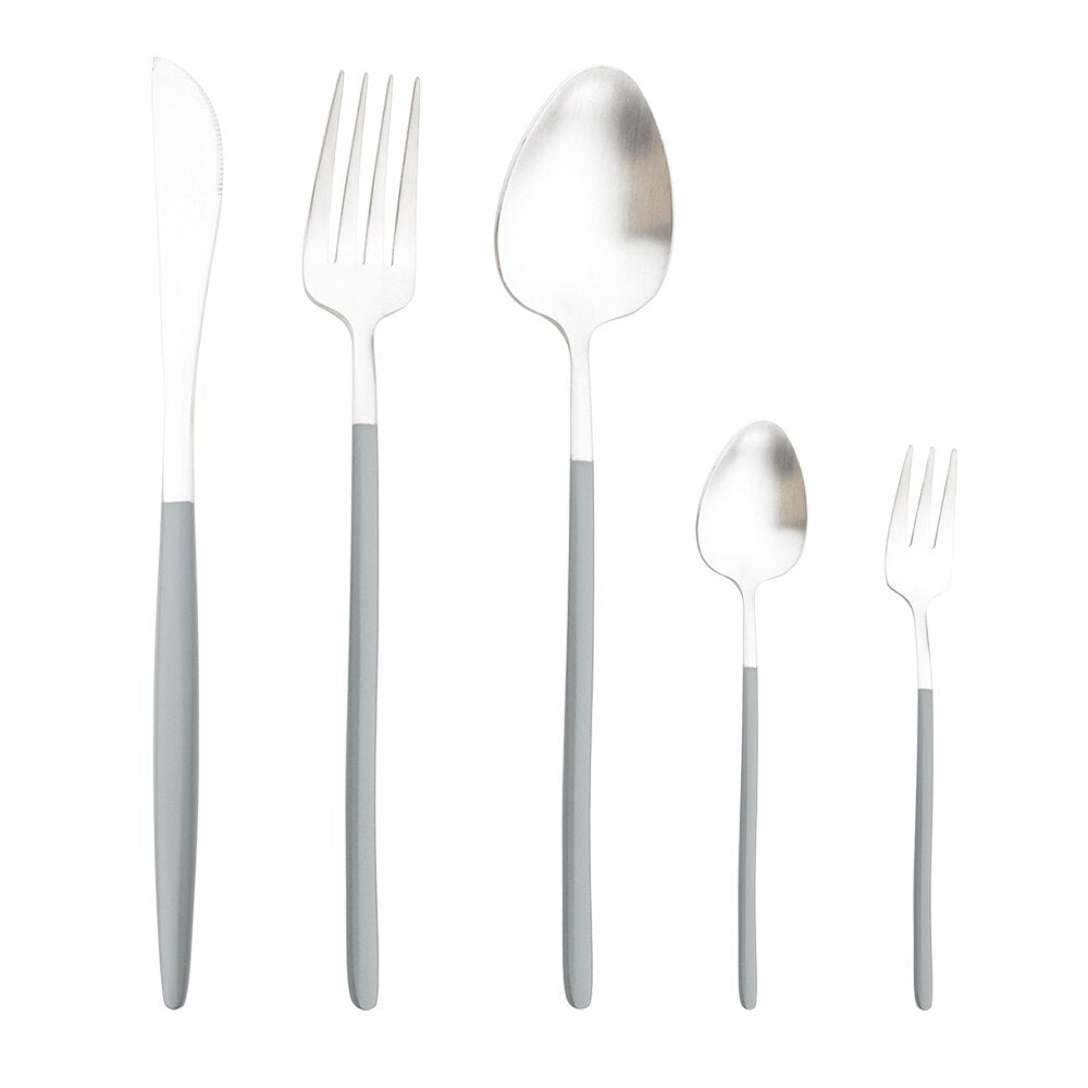 JUDITH 20-piece cutlery set with enamel handle