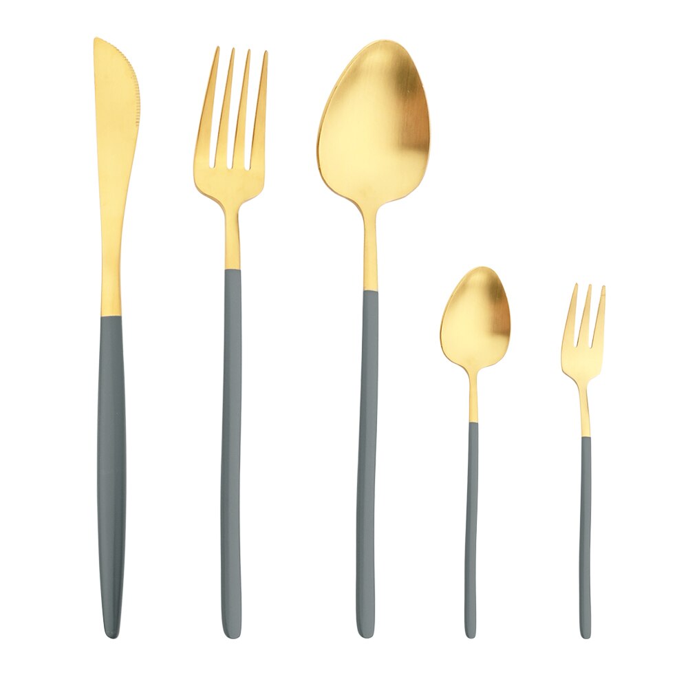 JUDITH 20-piece cutlery set with enamel handle