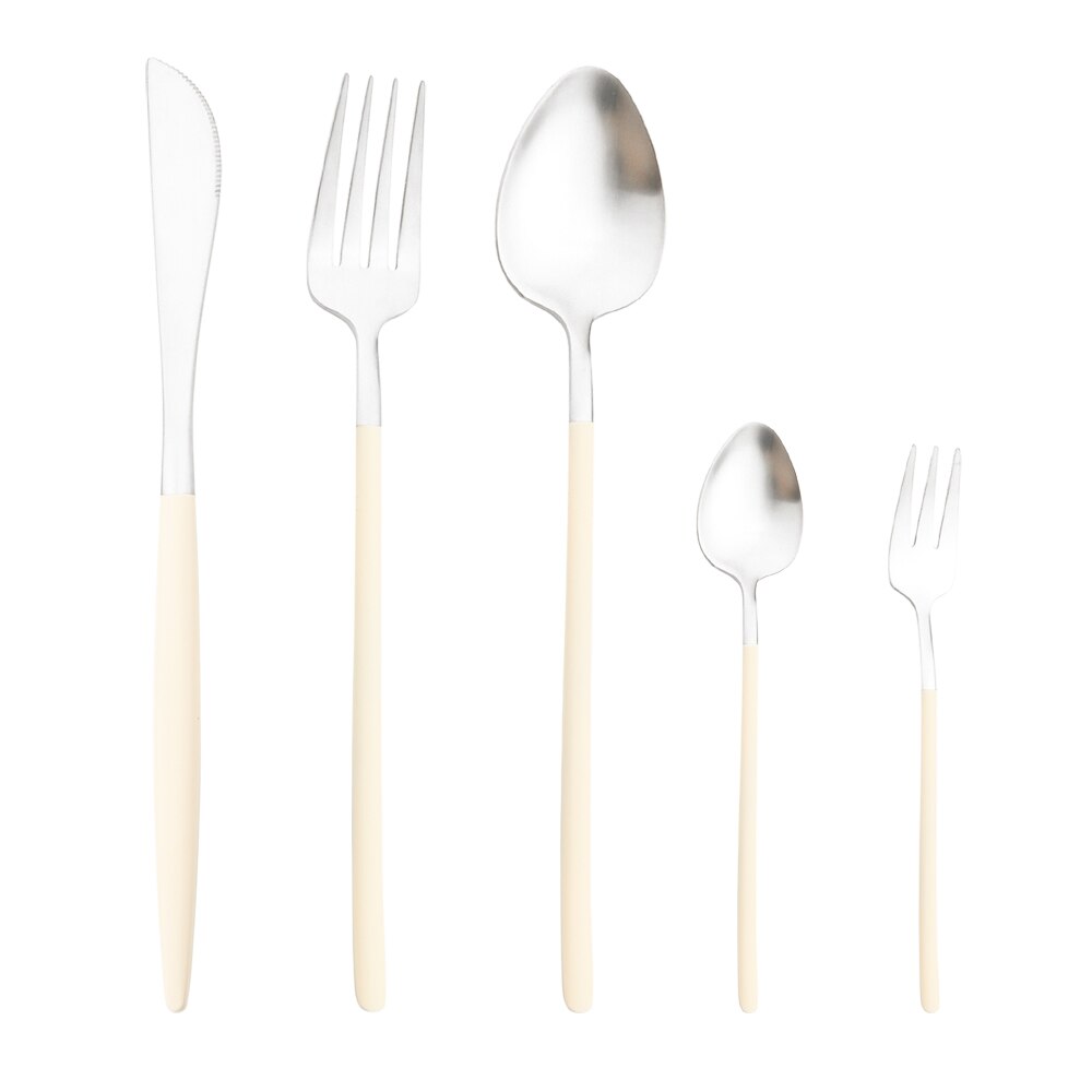 JUDITH 20-piece cutlery set with enamel handle