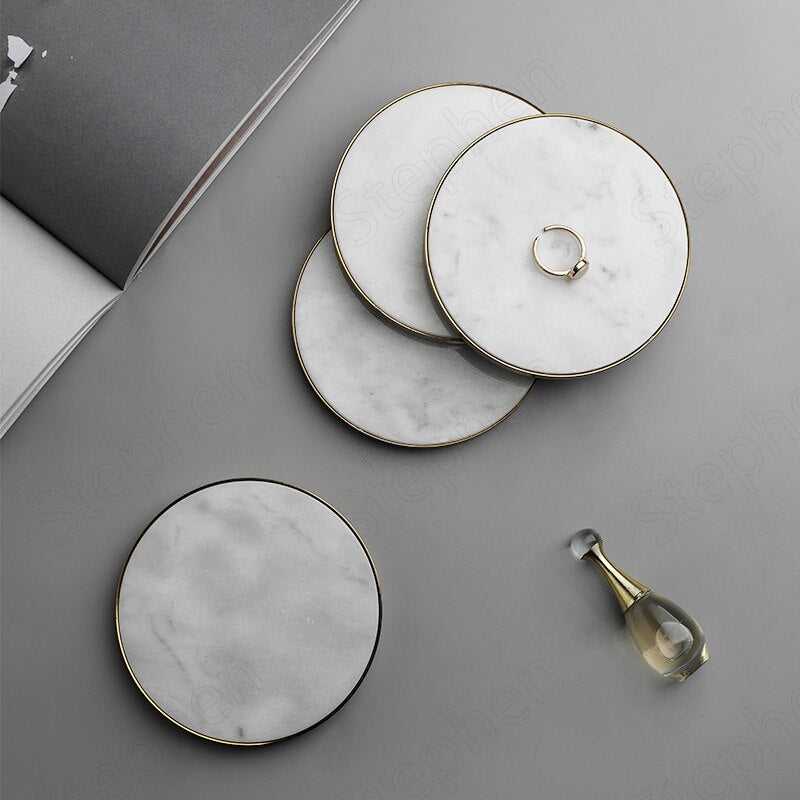 LIMITED EDITION | BRASS Coaster in real marble