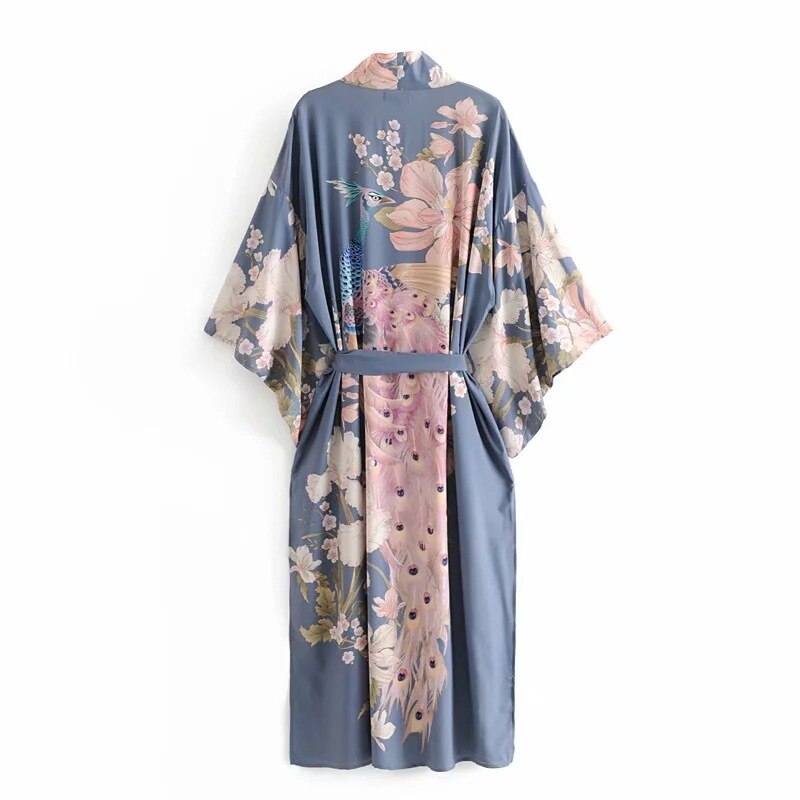 MARILYN Kimono lungo in cotone_thetrophywife.shop