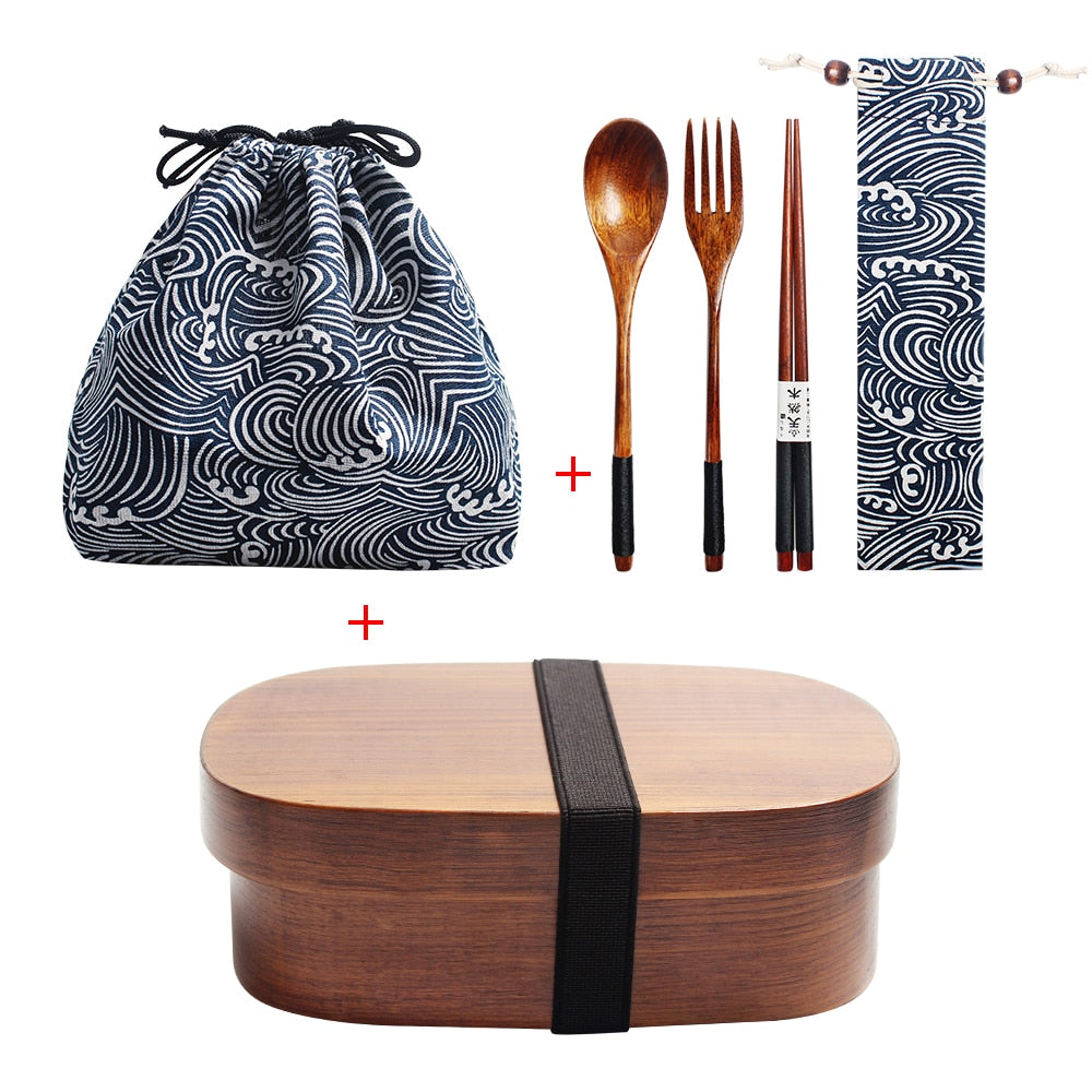 SAMPEI Bento box in legno con posate - The Trophy Wife