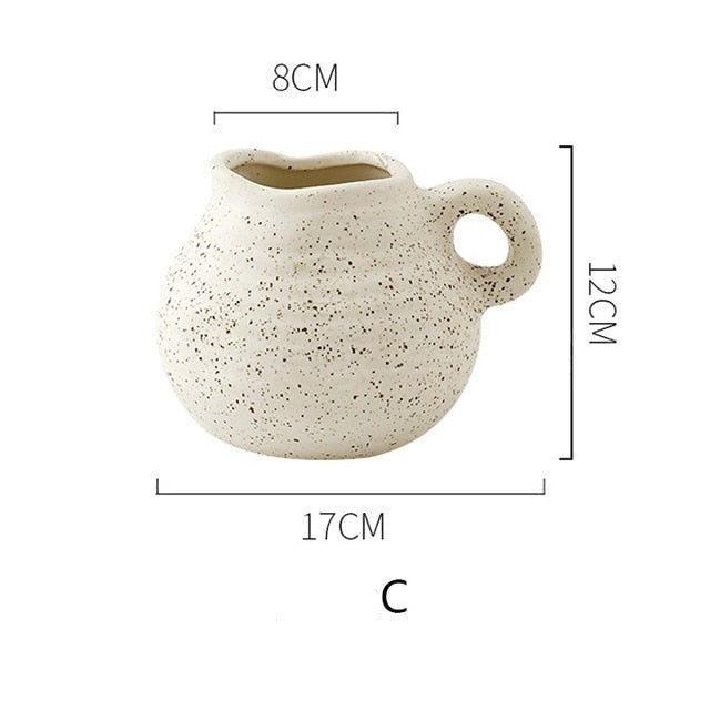 VERNON Vasi in ceramica rustici asimmetrici a mano_thetrophywife.shop