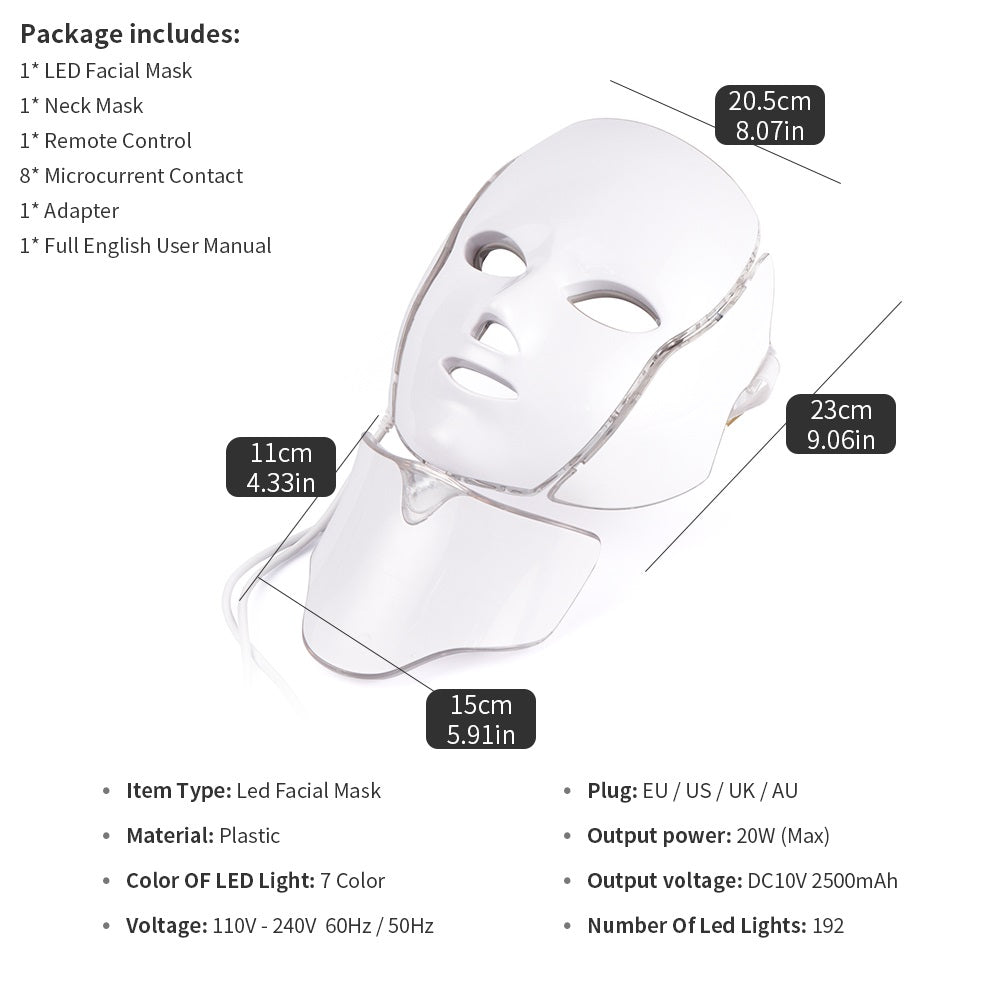 LED Light therapy Photon mask 7 colori - The Trophy Wife