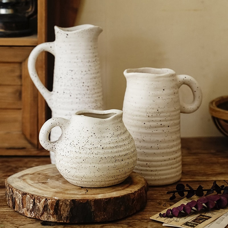 VERNON Vasi in ceramica rustici asimmetrici a mano_thetrophywife.shop
